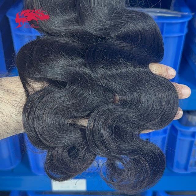 Ali Queen #1B Body Wave Bouncy Virgin Human Hair Bundle Deal
