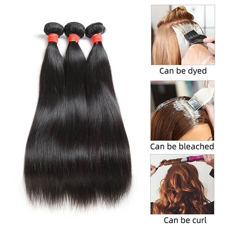Ali Queen Straight Tangle-free Raw Hair Reuseable Bundle Deal