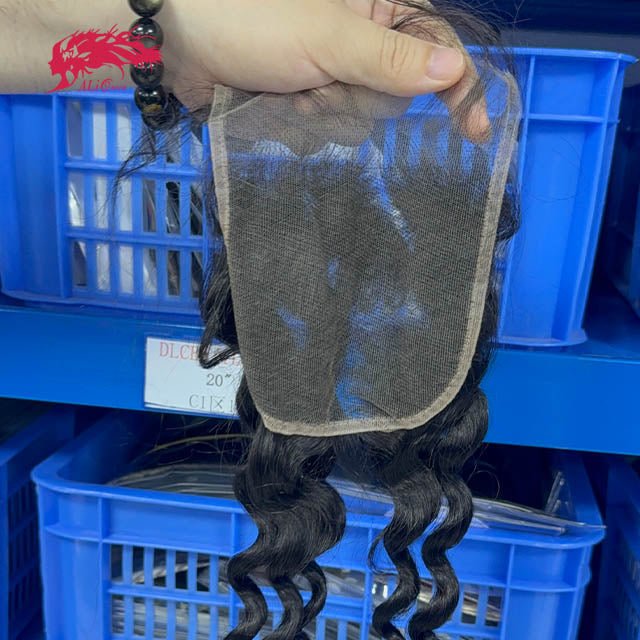 Ali Queen 5x5 HD Natural Wave 12A Virgin Hair  Lace Closure