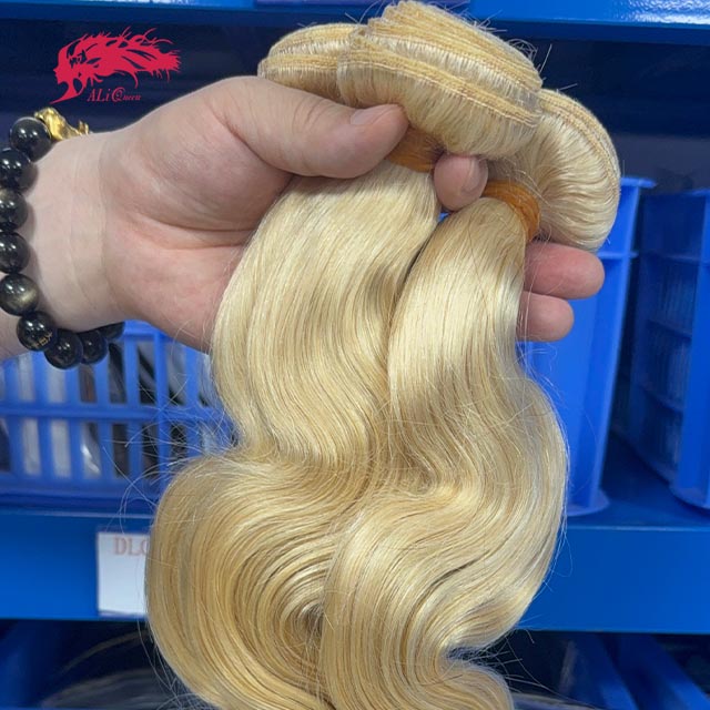 Ali Queen 613 Blonde Body Wave No Shedding Virgin Human Hair Bundle