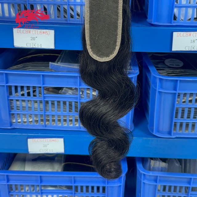 Ali Queen 2x6 HD Body Wave Virgin Hair Free Deep Part Lace Closure