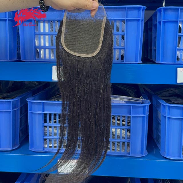 Ali Queen 4x4 HD Straight Free Part Premium Raw Hair Invisible Closure