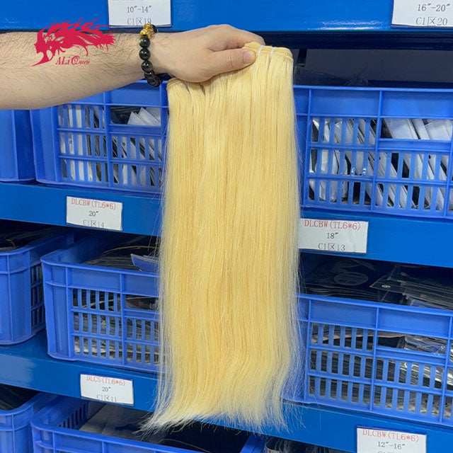 Ali Queen Hair Straight Premium Raw Hair Bundles #613 One Bundle