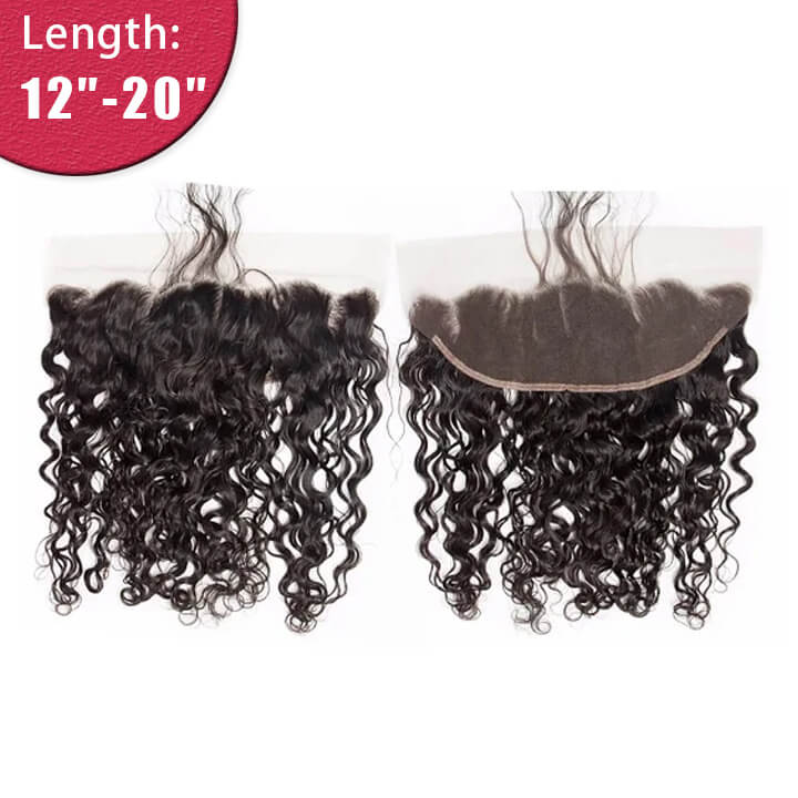 Ali Queen Water Wave Virgin Hair 13x4 HD Frontal Natural Hairline