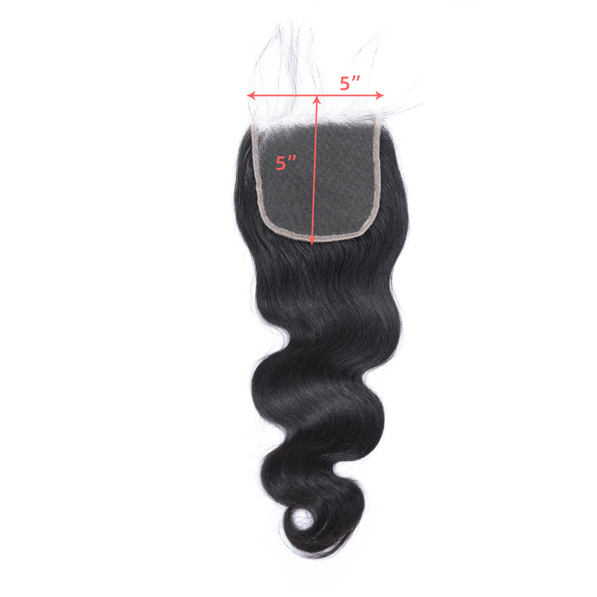 Ali Queen 5x5 HD Body Wave Premium Raw Hair Lace Closure Natural Black
