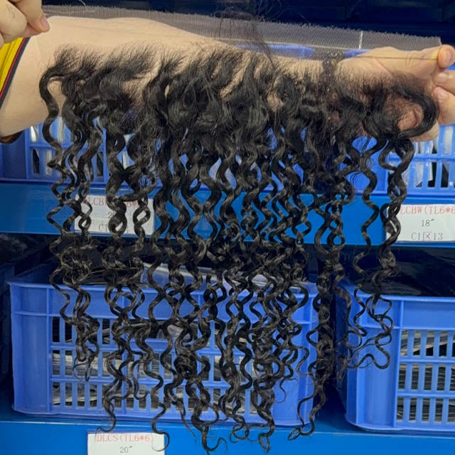 Ali Queen Water Wave Virgin Hair 13x4 HD Frontal Natural Hairline
