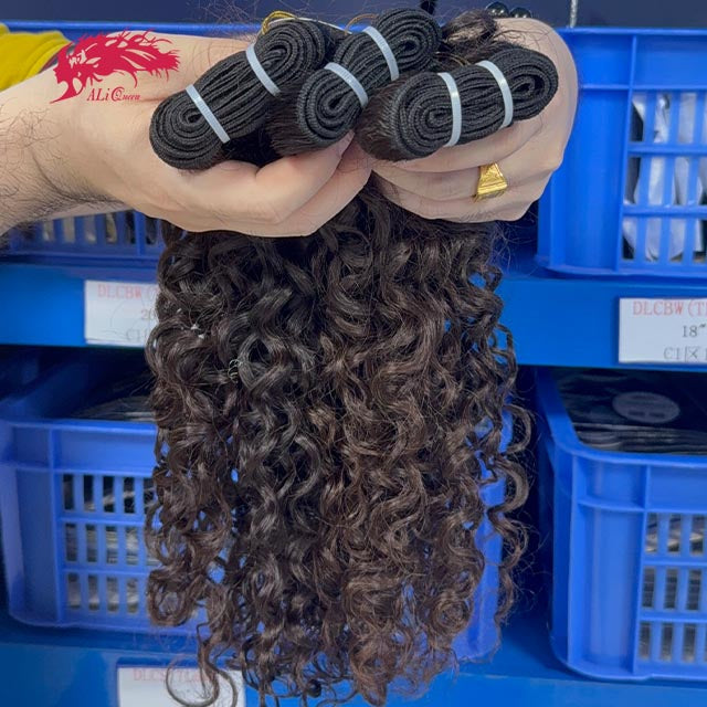 Ali Queen Water Wave Regular Raw Hair Natural Black One Bundle