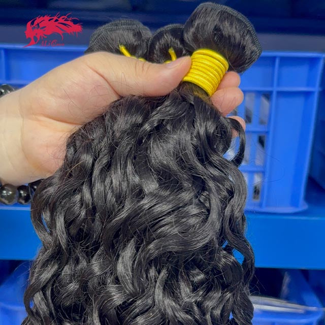 Ali Queen Water Wave Premium Virgin Hair Bundle Bleach-friendly