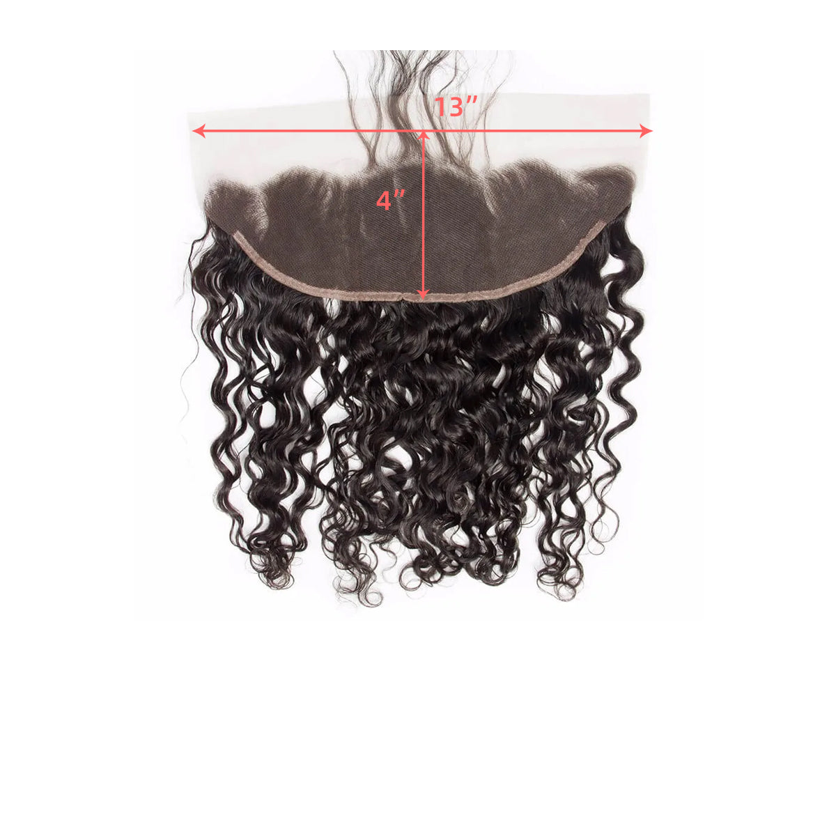 Ali Queen Water Wave Virgin Hair 13x4 HD Frontal Natural Hairline