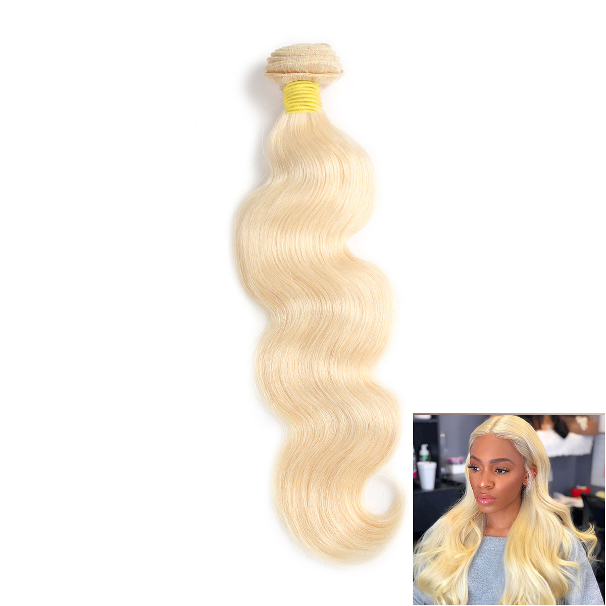 Ali Queen #613 Blonde Body Wave Virgin Hair Bundle Tangle-Free