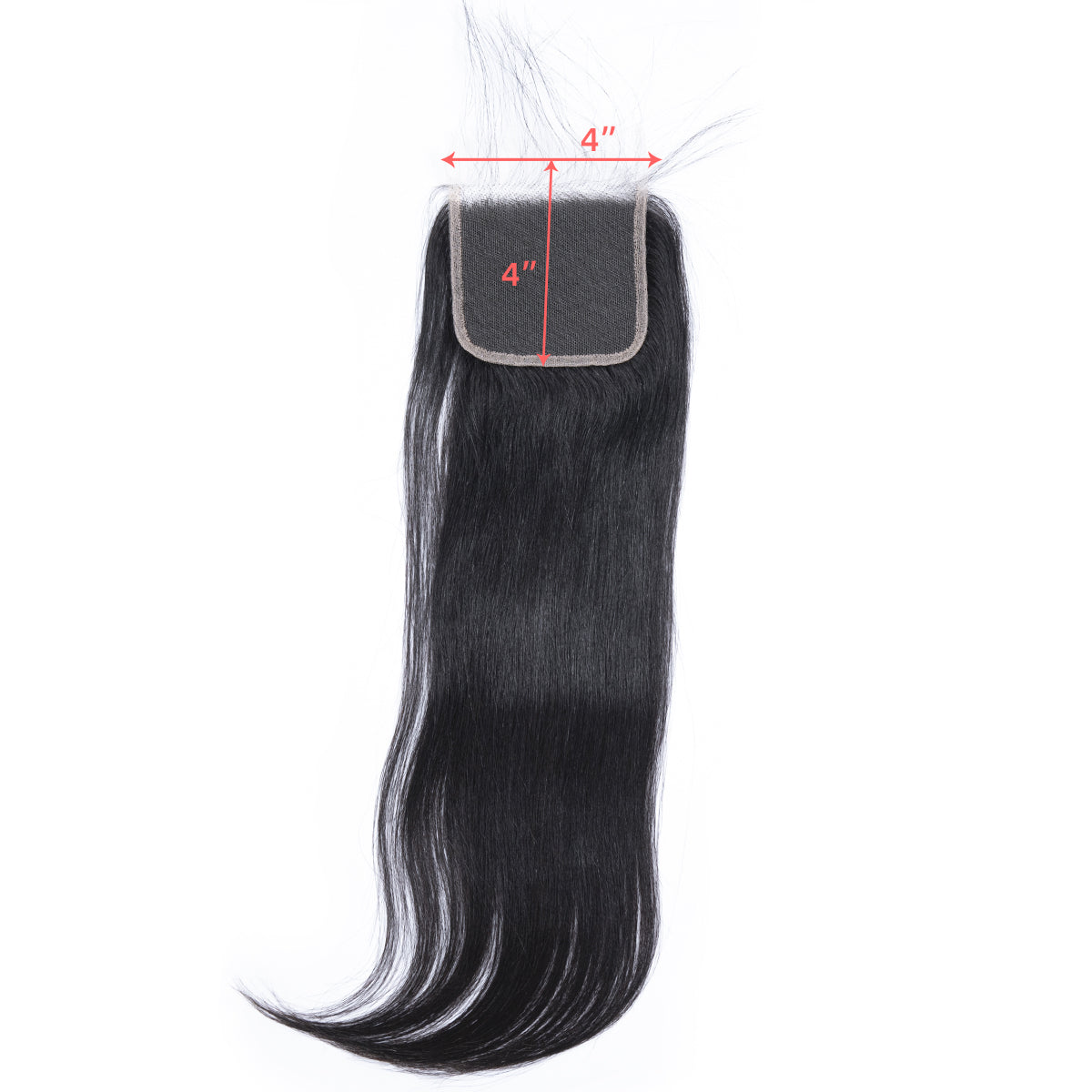 Ali Queen 4x4 HD Straight Free Part Premium Raw Hair Invisible Closure