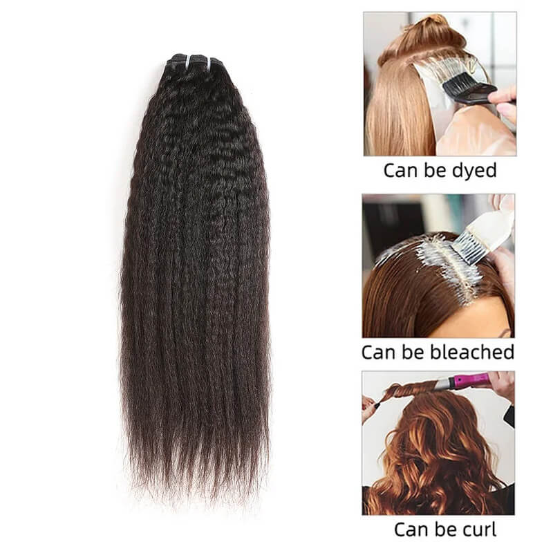 Ali Queen Yaki Straight Durable Regular Raw Hair #1B Bundle