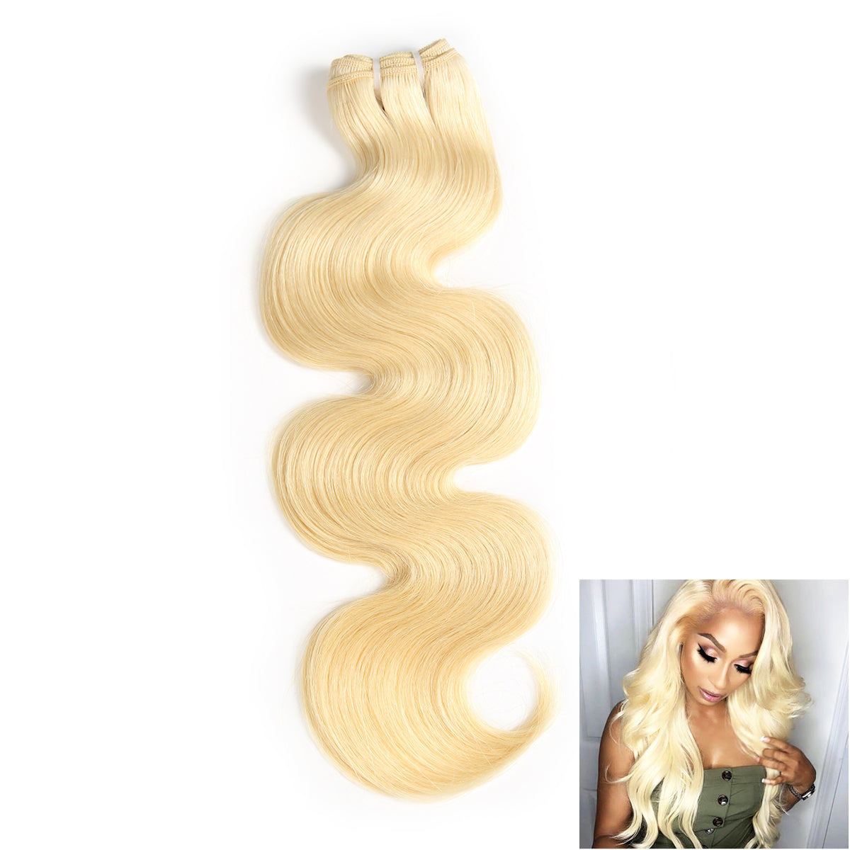 Ali Queen Body Wave Premium Raw Hair Bundles #613 Blonde Bundle