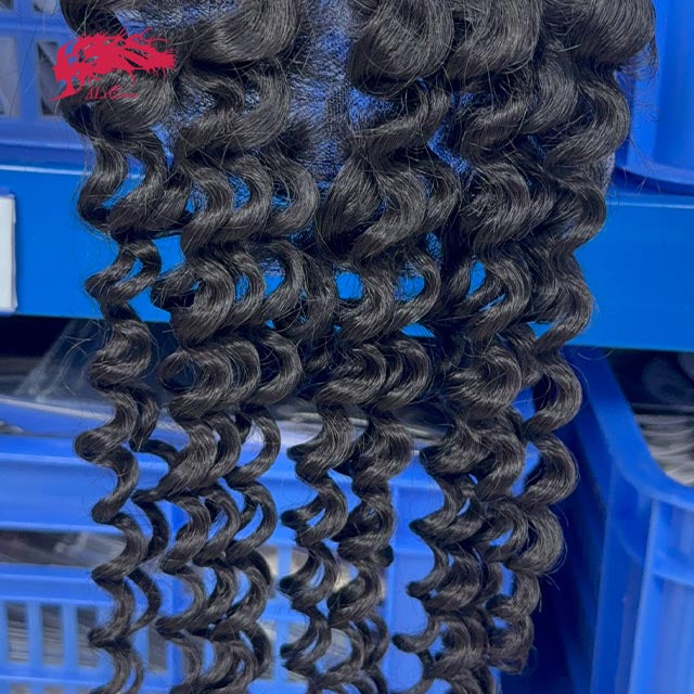 Ali Queen 5x5 HD Deep Wave Premium Raw Hair Lace Closure Free Part