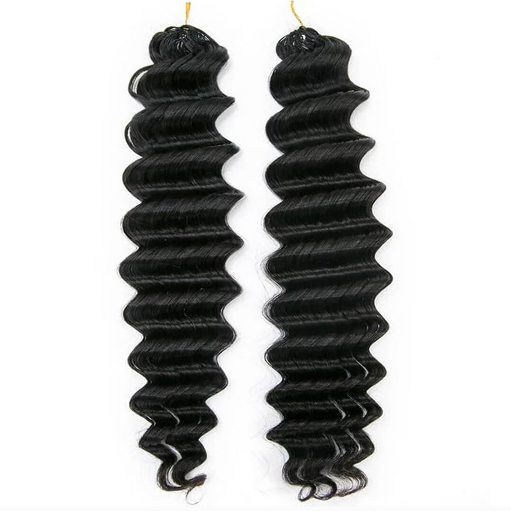 Ali Queen Deep Wave Crochet Human Hair for Boho Braids Extension