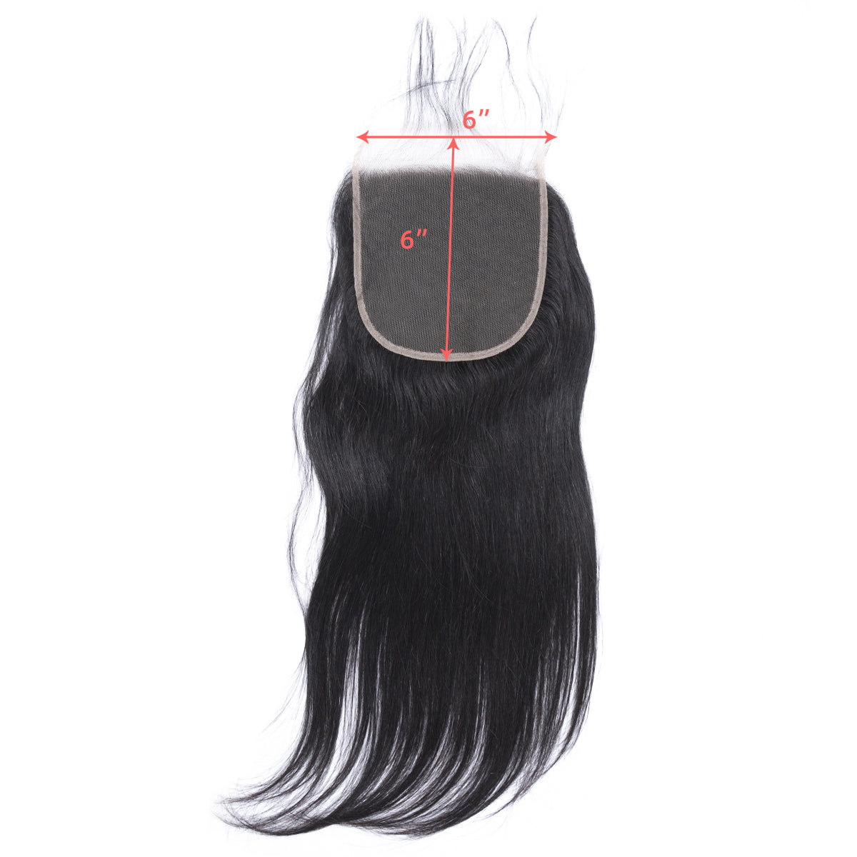 Ali Queen 6x6 HD Deep Side Part Straight Raw Hair Lace Closure