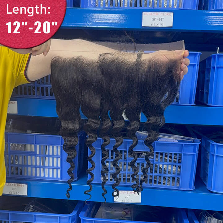 Ali Queen 13x6 Natural Wave Free Part HD Lace Frontal 100% Human Hair