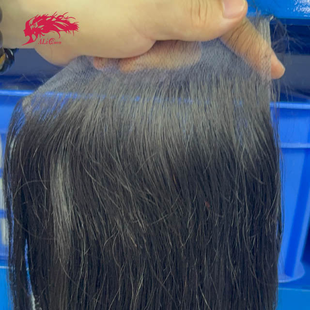 Ali Queen 6x6 HD Straight Virgin Hair Free Part Closure 130% Density