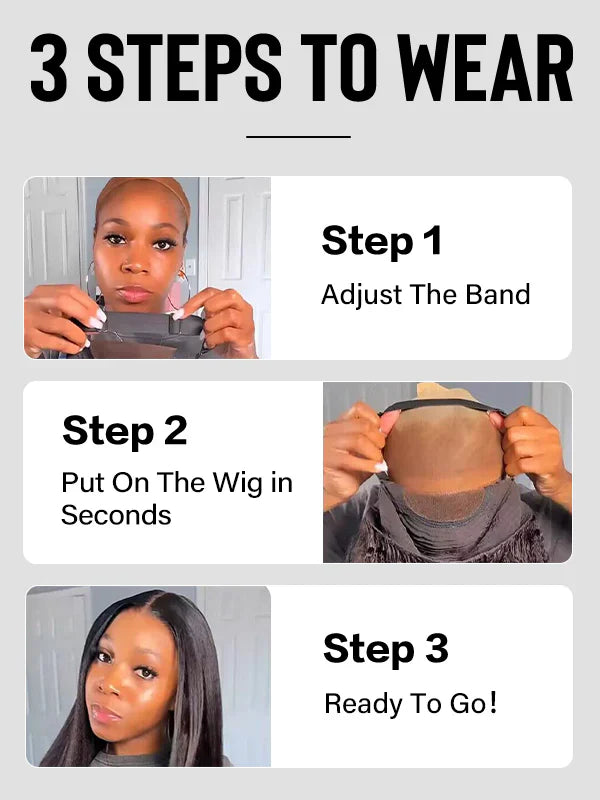 Ali Queen Straight Hair Beginner Friendly Glueless Pre-cut 13x4/13x6 Lace Front Wear and Go Wig 180%